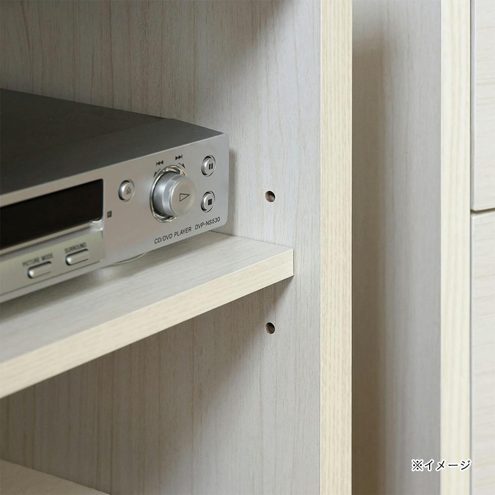 フルニコ テレビ台 ホワイト 白木目 FUL-4050TVWH 幅51cm 高さ40cm 19V