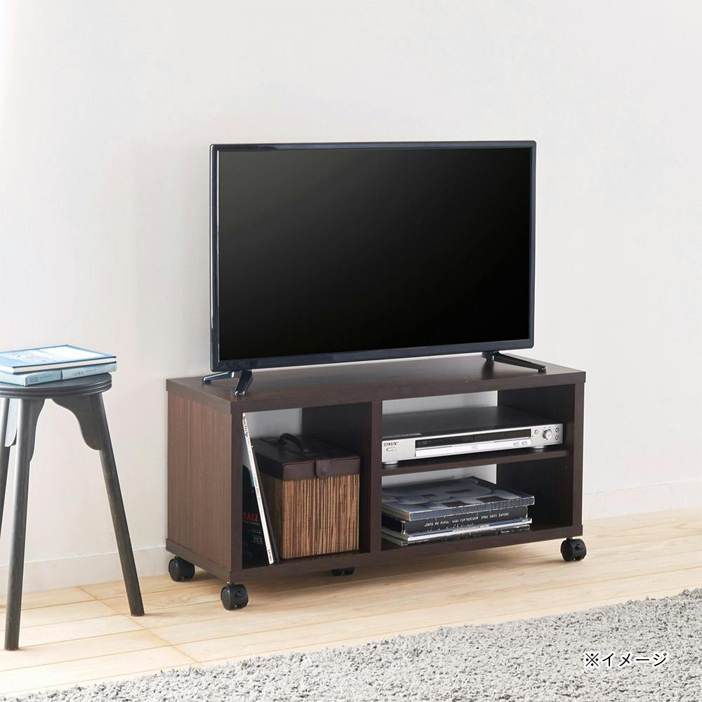 フルニコ テレビ台 ダークブラウン FUL-4080TVDK 幅80cm 高さ40cm 32V