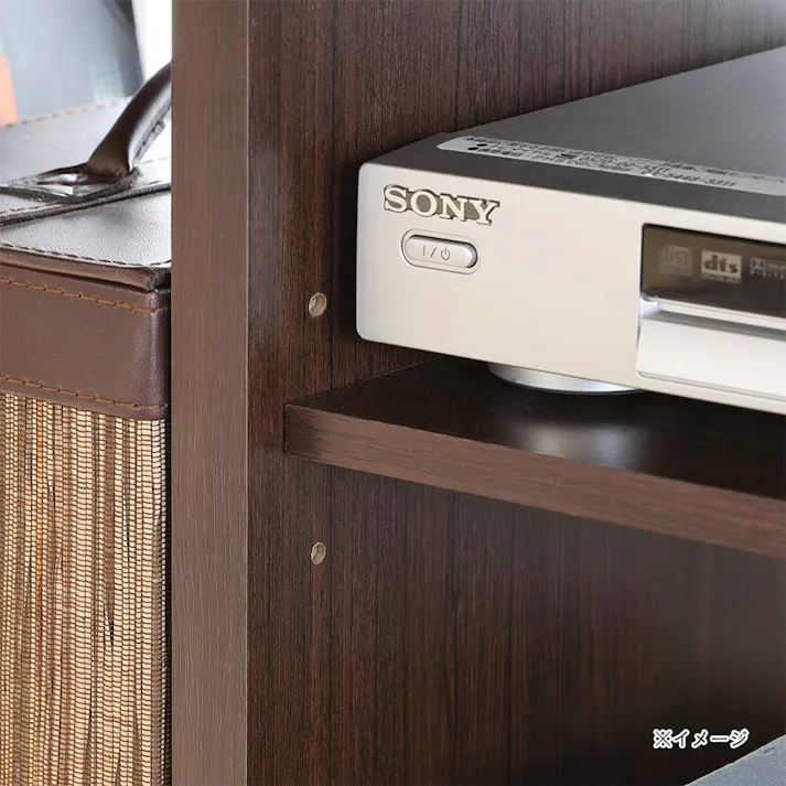 フルニコ テレビ台 ダークブラウン FUL-4080TVDK 幅80cm 高さ40cm 32V型対応 キャスター付 【別送品】