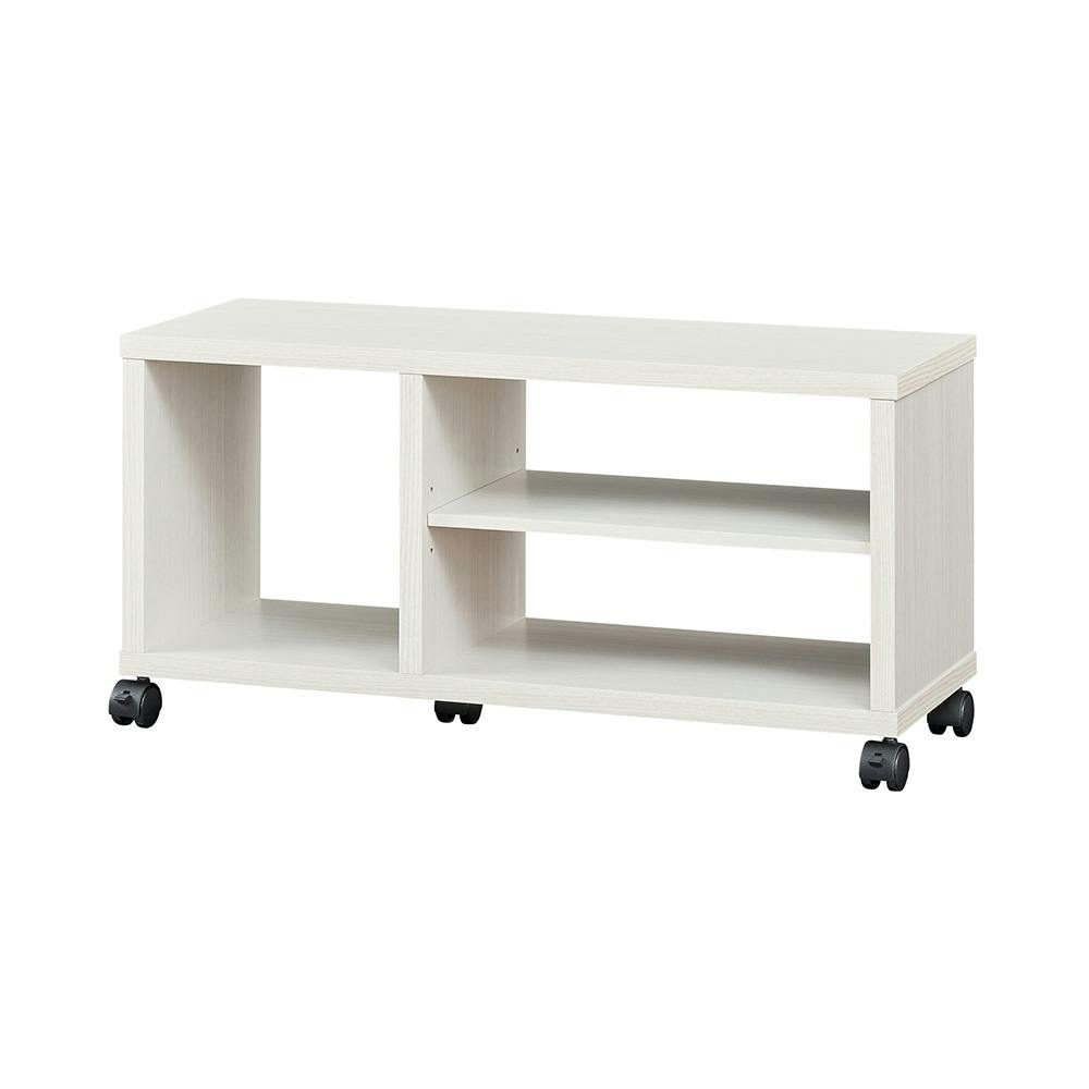 テレビ台　ホワイト♥ フルニコ テレビ台 ホワイト 白木目 FUL-4080TVWH 幅80cm 高さ