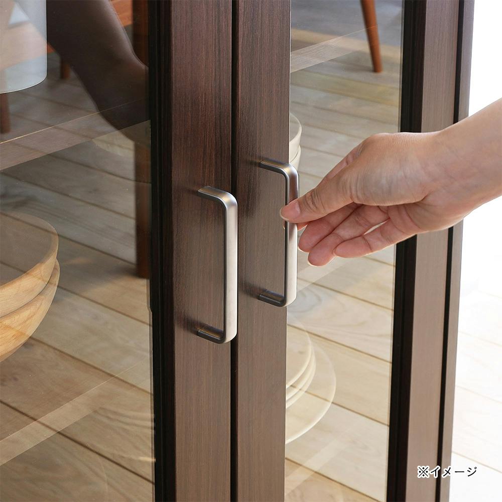 フルニコ キャビネット ダークブラウン FUL-8055GDK 幅57cm 高さ