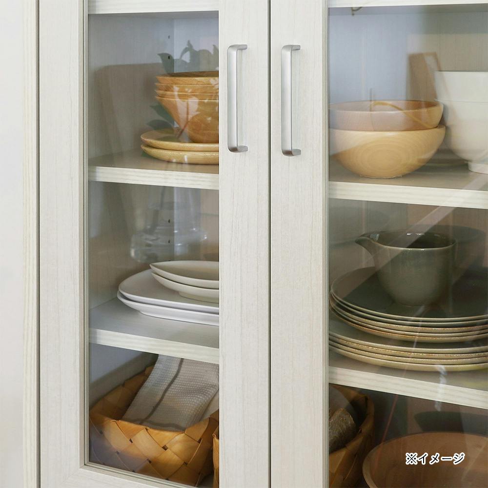 フルニコ キャビネット ホワイト 白木目 FUL-8055GWH 幅57cm 高さ80cm