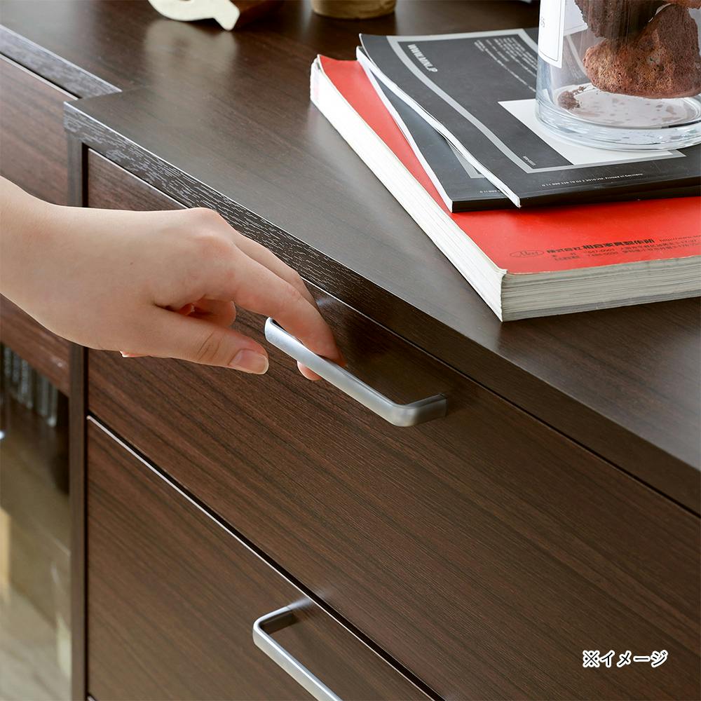 フルニコ チェスト ダークブラウン FUL-8055HDK 幅57cm 高さ80cm 引出4