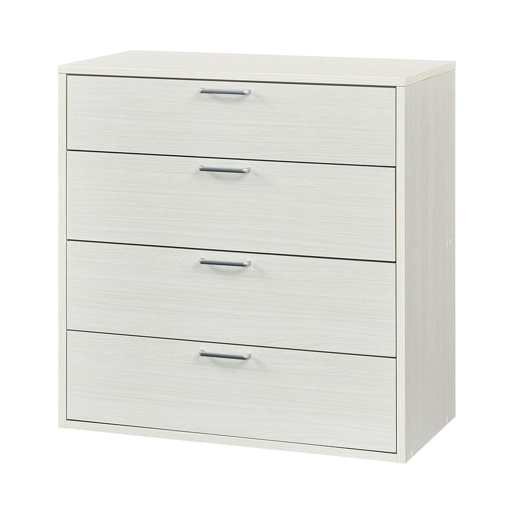 フルニコ チェスト ホワイト 白木目 FUL-8080HWH 幅79cm 高さ80cm