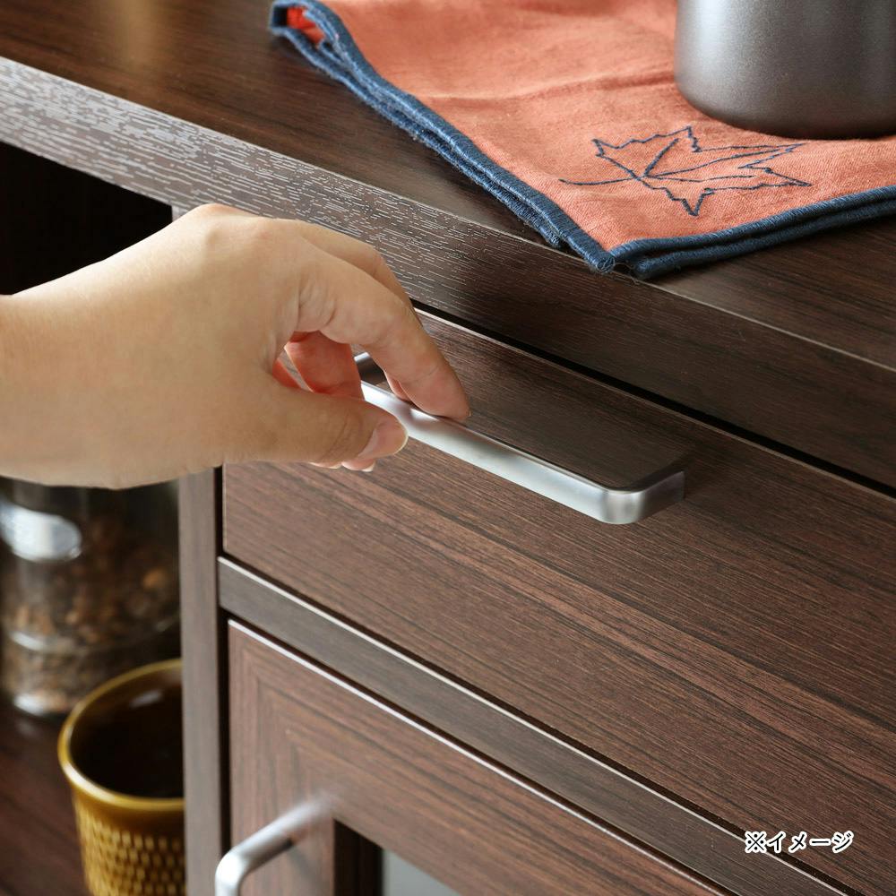 フルニコ カウンターワゴン ダークブラウン FUL-8065SLDK 幅64cm 高さ