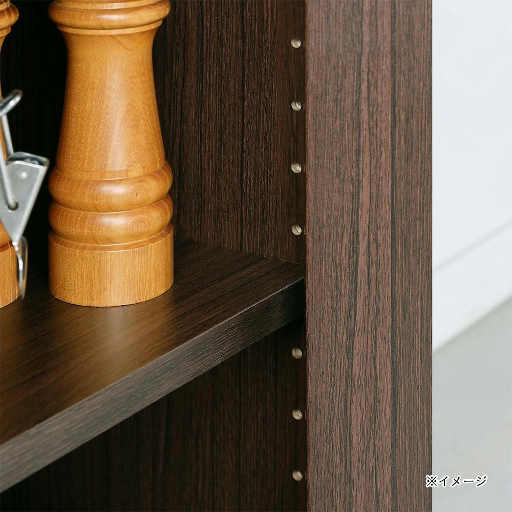 フルニコ カウンターワゴン ダークブラウン FUL-8065SLDK 幅64cm 高さ