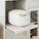 フルニコ カウンターワゴン ホワイト 白木目 FUL-8065SLWH 幅64cm 高さ80cm キャスター付 【別送品】