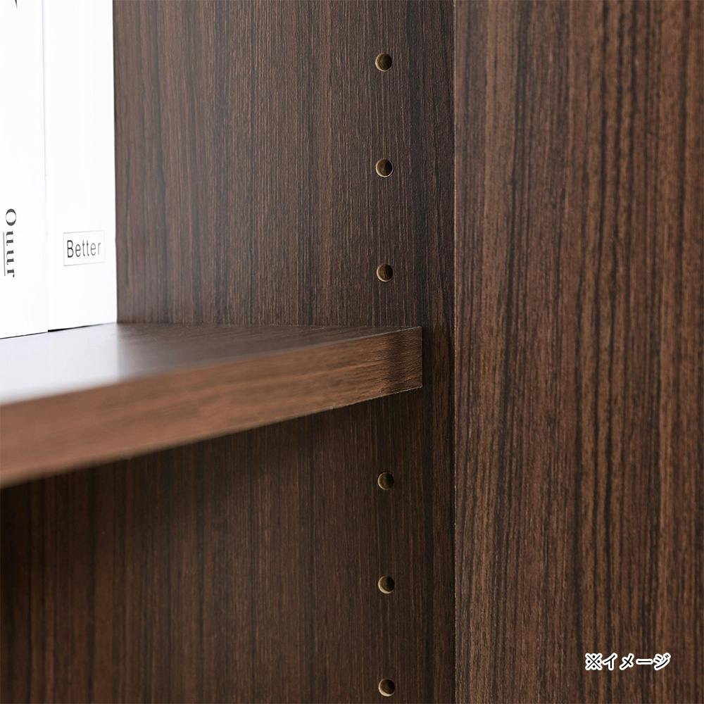 フルニコ 収納棚 ダークブラウン FUL-18453DDK 幅43cm 高さ180cm 扉付