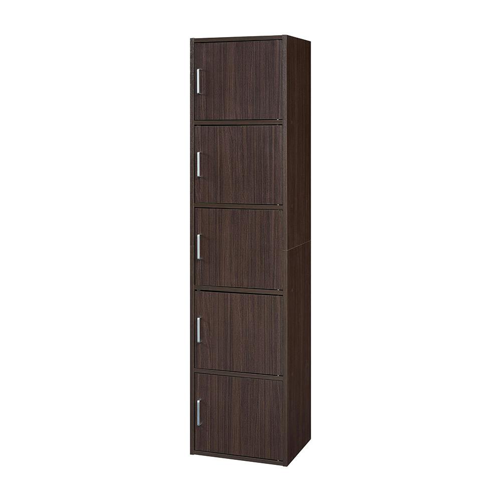 ダークブラウン 3扉収納キャビネット ダークブラウン キャビネット 3扉 ANGRY 幅115.5 奥行40.5 高さ