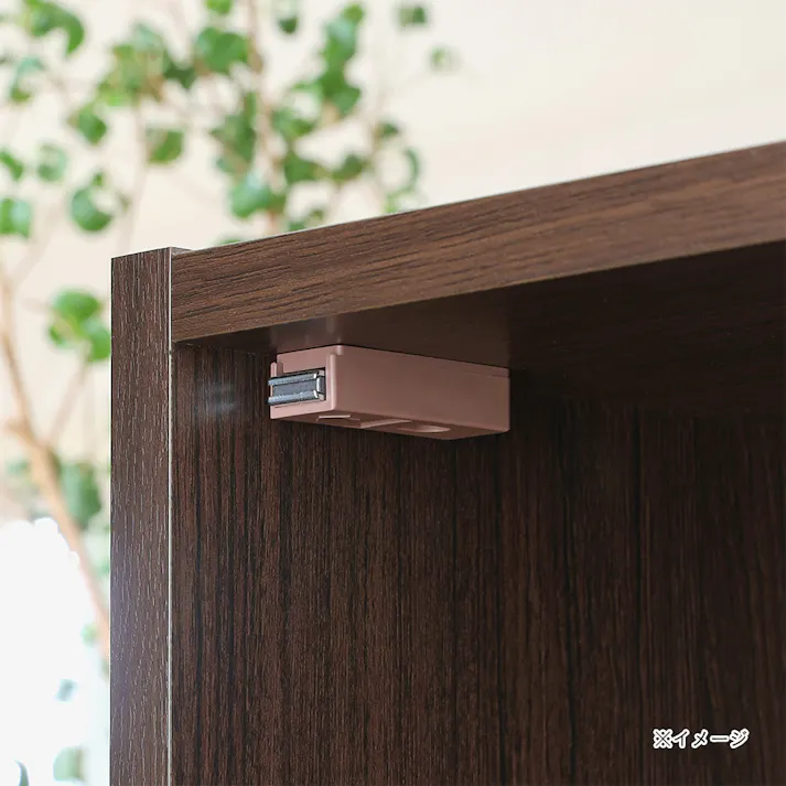 フルニコ 収納棚 ダークブラウン FUL-18455DDK 幅43cm 高さ180cm 扉付 5ドア 【別送品】