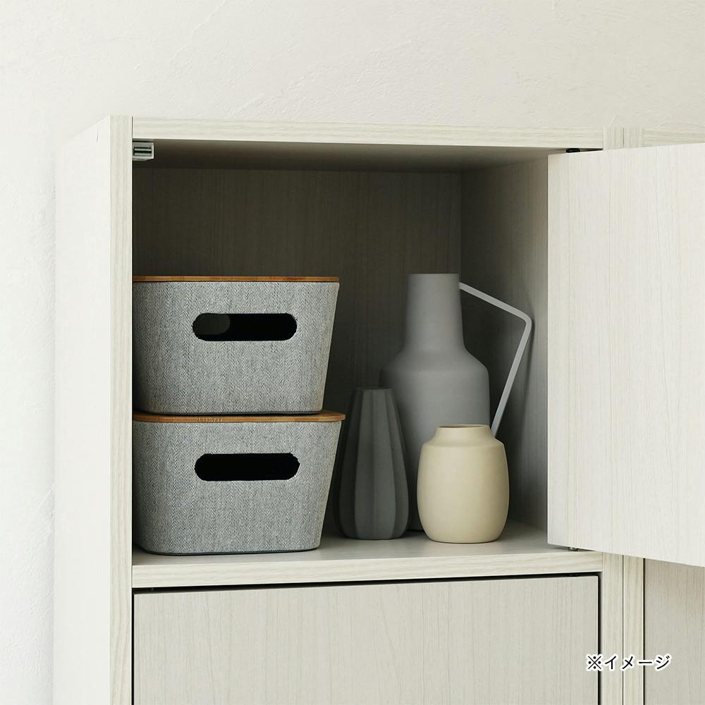 白木収納棚 ノルム 木製デスク隙間収納 W200 ホワイト Z-SHISD-2060WH