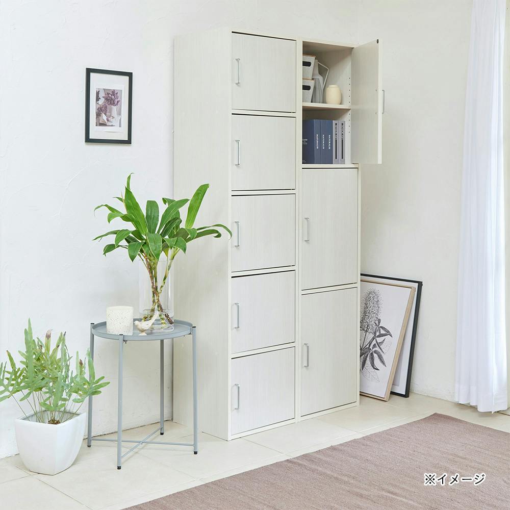 【レア】風の国 ノーカット完全版コンプリートスリムBOX〈期間限定生産18枚組〉 フルニコ 収納棚 ホワイト 白木目 FUL-18455DWH 幅43cm 高さ