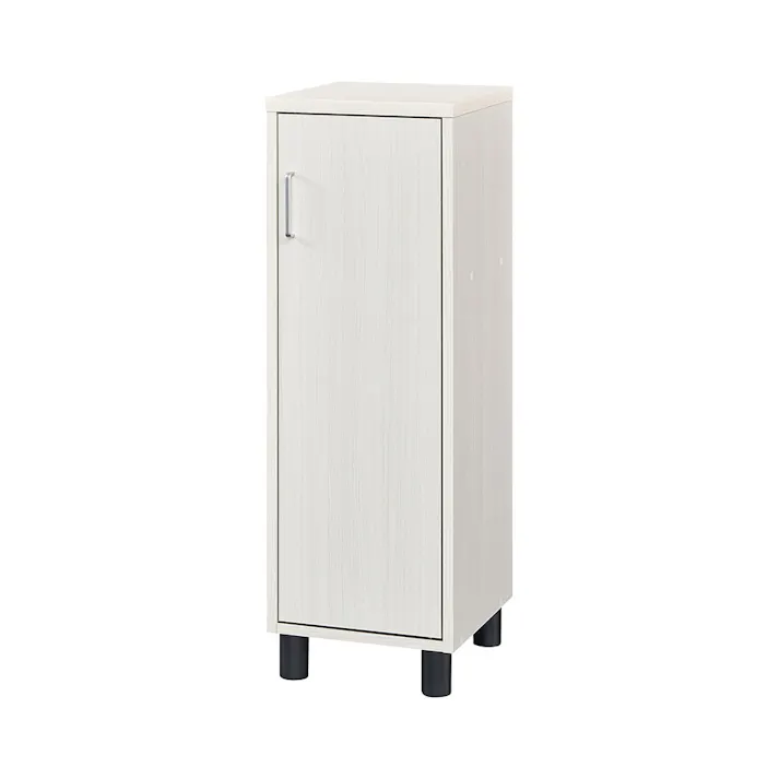 フルニコ 下駄箱 ホワイト 白木目 FUL-1035DWH 幅33cm 高さ99cm スリム 【別送品】