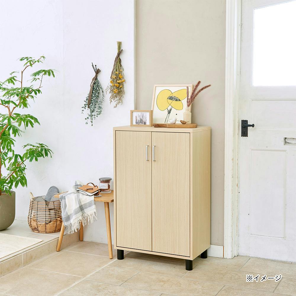 フルニコ 下駄箱 ナチュラルブラウン FUL-1065DNA 幅63cm 高さ99cm 扉