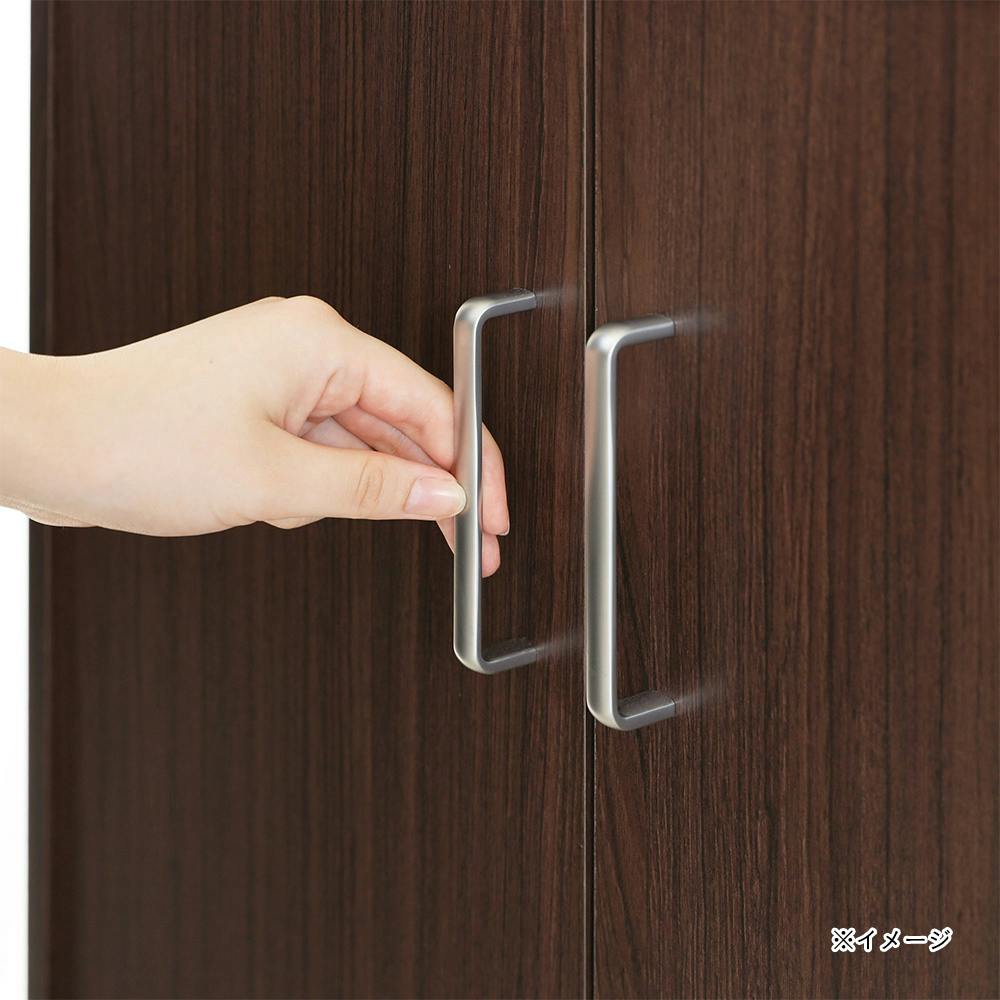 フルニコ 下駄箱 ダークブラウン FUL-1065DDK 幅63cm 高さ99cm 扉