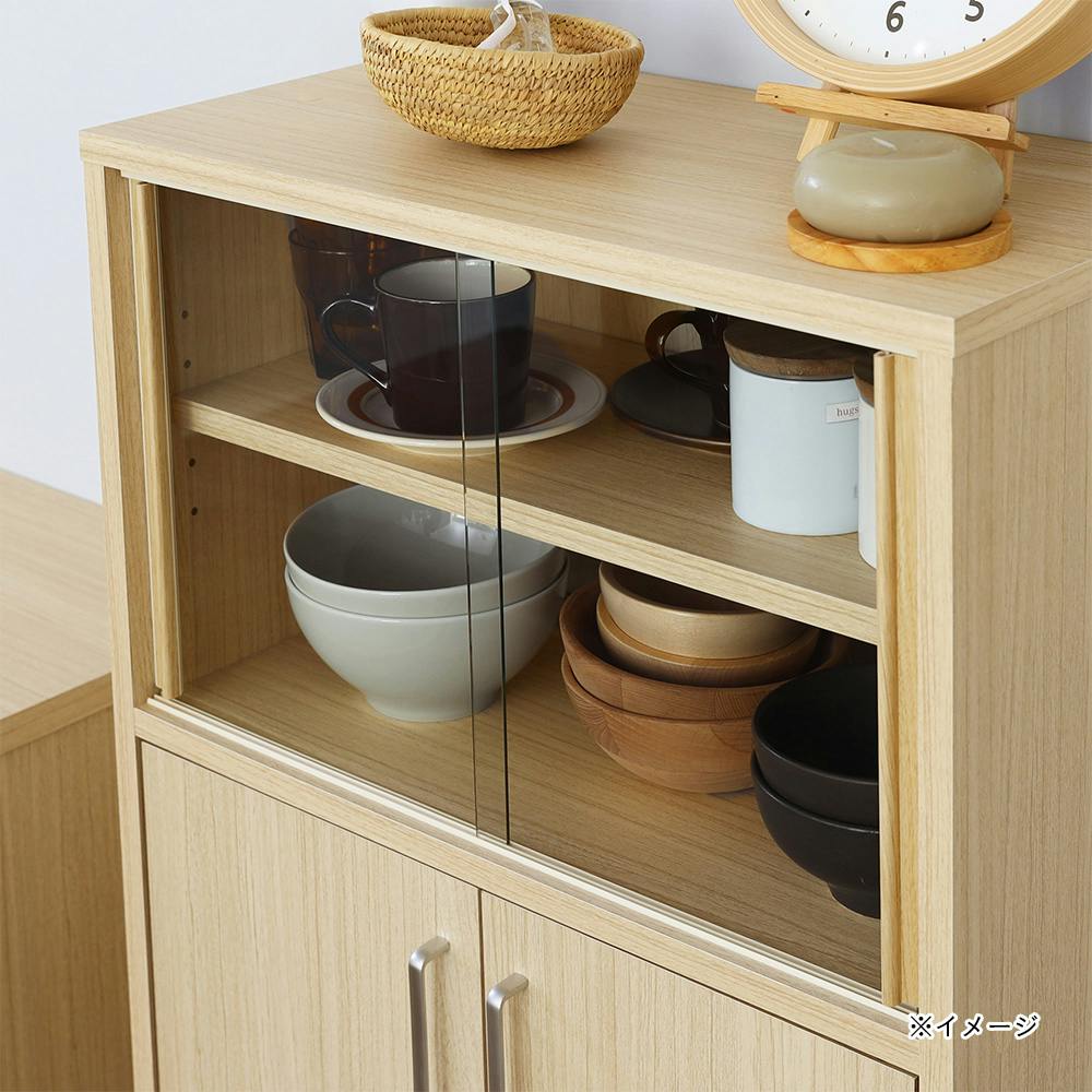 送料込み⭐︎美品 食器棚 幅900 使用2年半の美品 ブラウン ブラック 75-000101-00.jpg