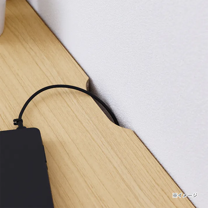 フルニコ デスク ナチュラルブラウン FUL-7090DESKNA 幅91cm 高さ72cm 中棚付き 【別送品】