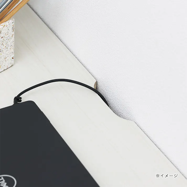 フルニコ デスク ホワイト 白木目 FUL-7090DESKWH 幅91cm 高さ72cm 中棚付き 【別送品】