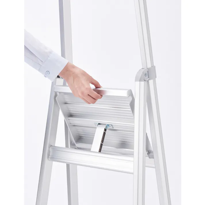 【CAINZ-DASH】長谷川工業 天板幅広上枠付きアルミ踏台 SRA型 3段(17896) SRA-8A【別送品】