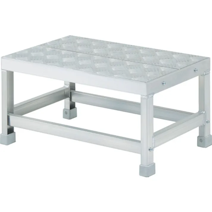 【CAINZ-DASH】長谷川工業 ライトステップ DBS型 縞板タイプ 1段 0.5m(17828) DBS1-643【別送品】