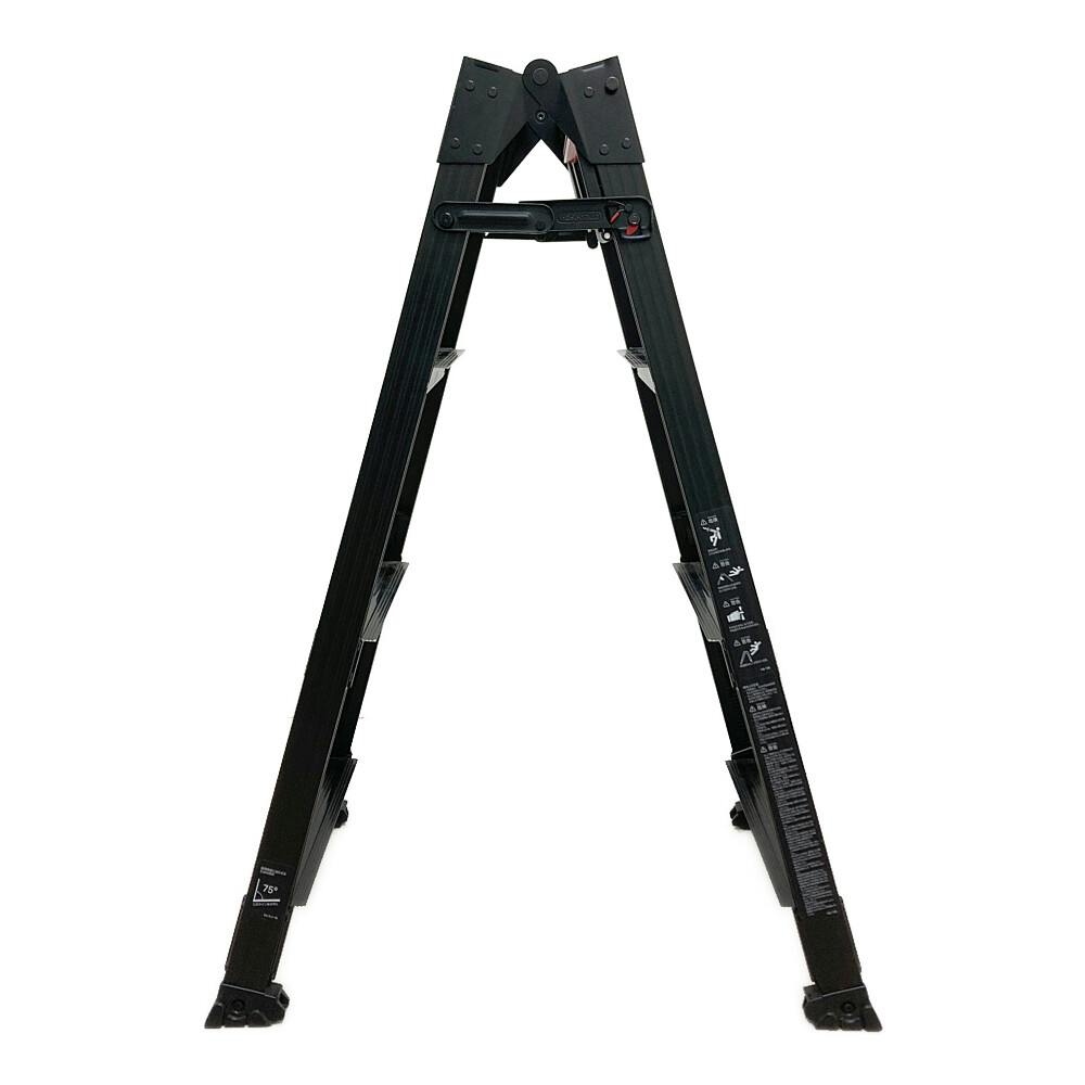 ワンタッチバー脚部伸縮式脚立 ブラック 4段 RYZB-12 | はしご ワンタッチバー脚部伸縮式脚立 ブラック 4段 RYZB-12 | はしご