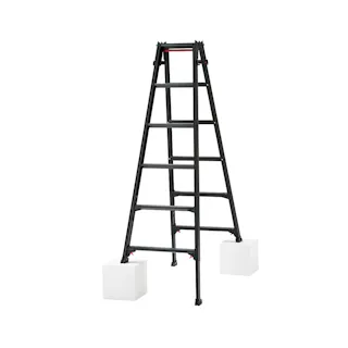 ワンタッチバー ブラック 伸縮脚立 RYZB-18a