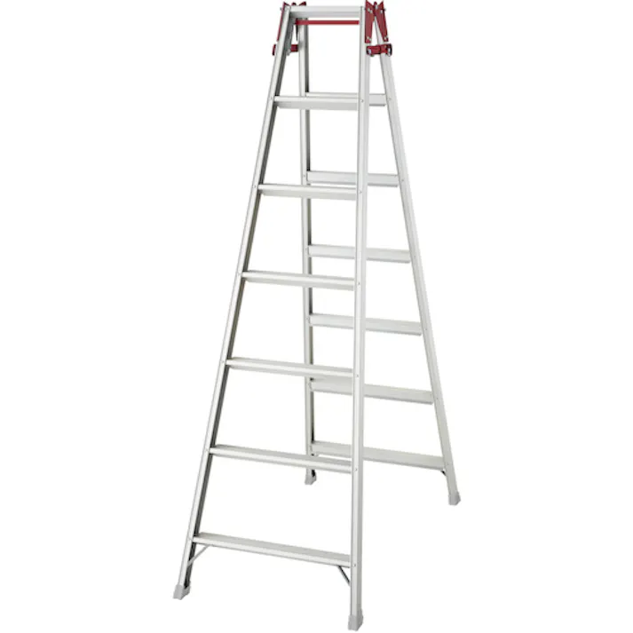 【CAINZ-DASH】長谷川工業 アルミはしご兼用脚立 ステップ幅広タイプ RS型 7段(10191) RS-21B【別送品】
