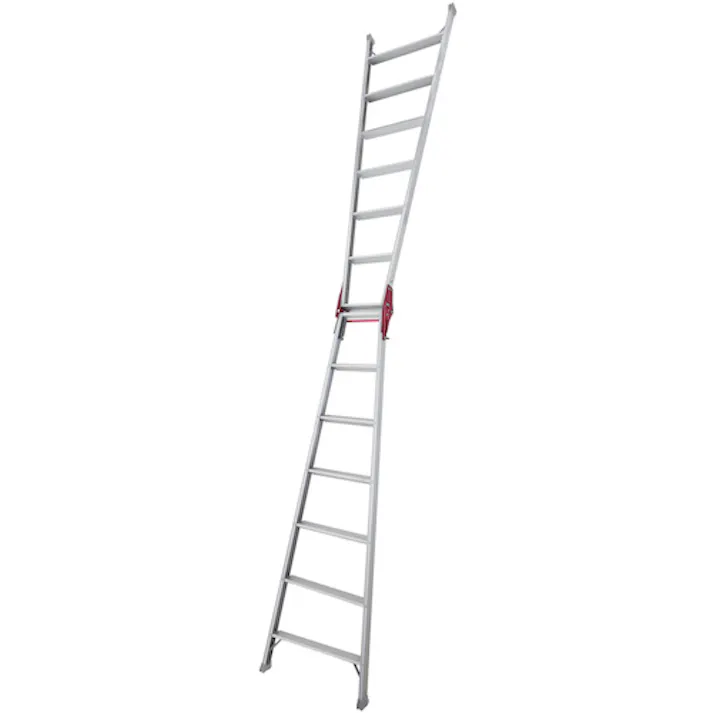 【CAINZ-DASH】長谷川工業 アルミはしご兼用脚立 ステップ幅広タイプ RS型 7段(10191) RS-21B【別送品】