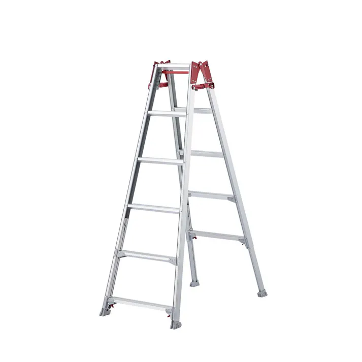 階段用脚部伸縮式アルミはしご兼用脚立 RYE型 6段(10205) RYE-18C