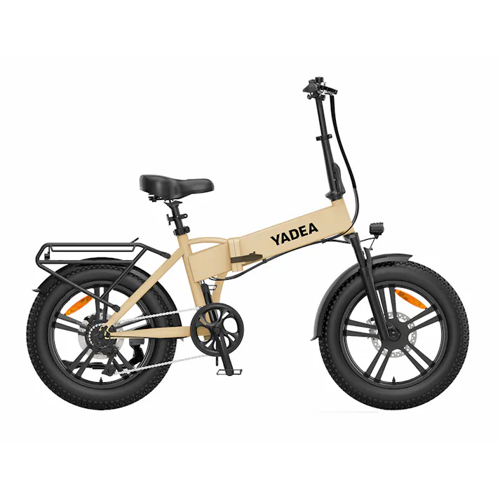【自転車】YADEA 電動アシスト自転車 ベージュ HNT-01