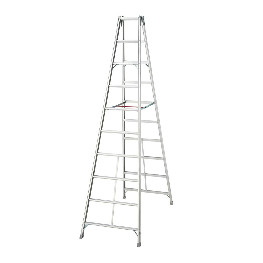 長尺専用脚立 軽量アルミ TOP-30b【SU】