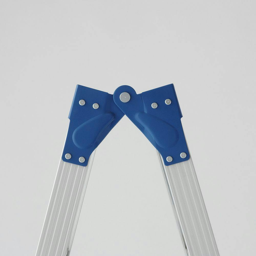 2脚まとめ買い aha5224 2 LUB2-45 脚部伸縮2連はしご ブラック・プッシュアップタイプ 長谷川