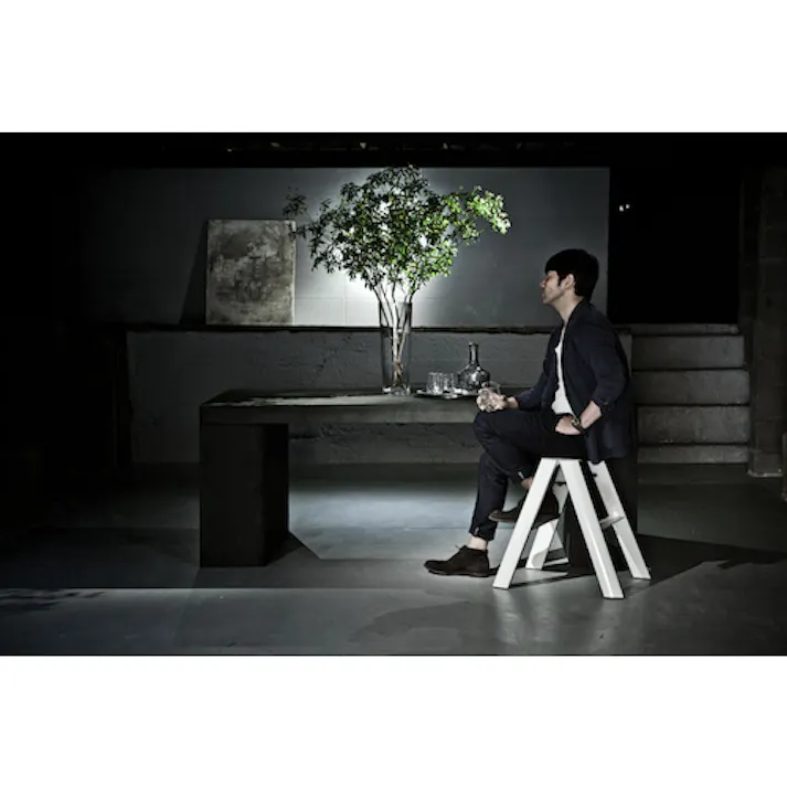 【CAINZ-DASH】長谷川工業 踏台 ルカーノ 2ステップ ホワイト(17019) ML2.0-2(WH)【別送品】