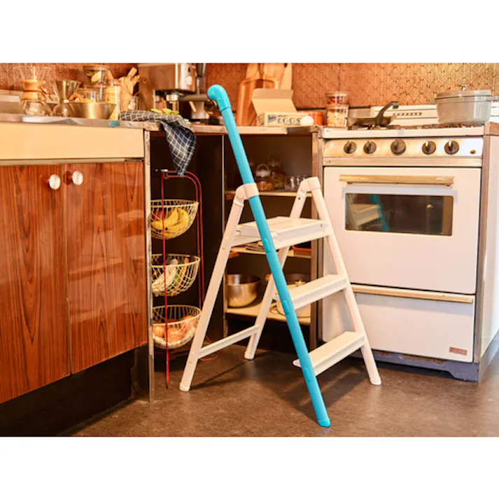 【CAINZ-DASH】長谷川工業 踏台 ハンドルステップ アクアブルー(17263) SS-3(BU)【別送品】