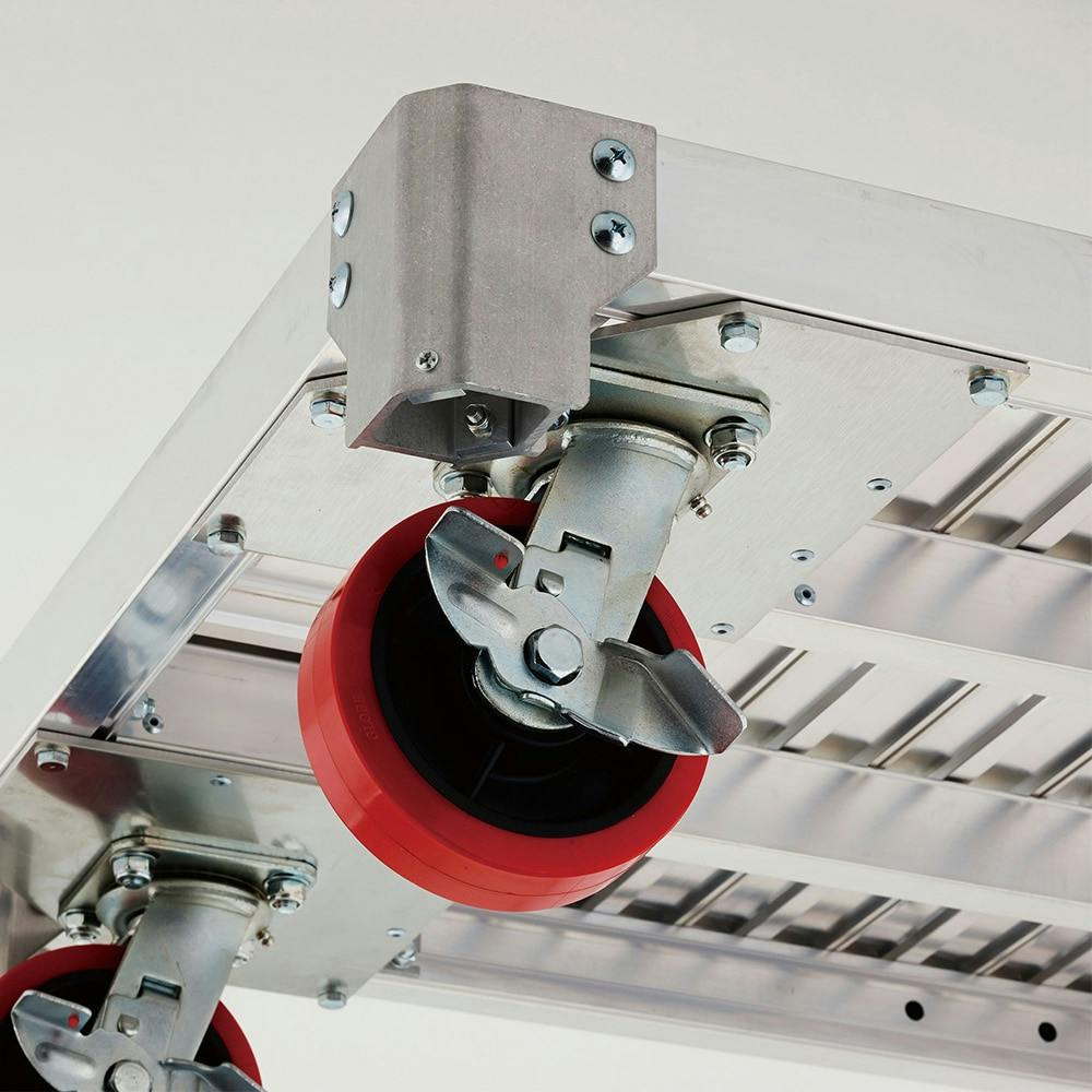 アルミ製運搬台車 長さ74×幅64×高さ26.5cm | 運搬 通販