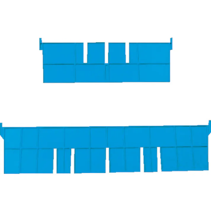 【CAINZ-DASH】DICプラスチック 容器資材営業部 F型コンテナF-4用短手仕切板:243×42 F-4S【別送品】