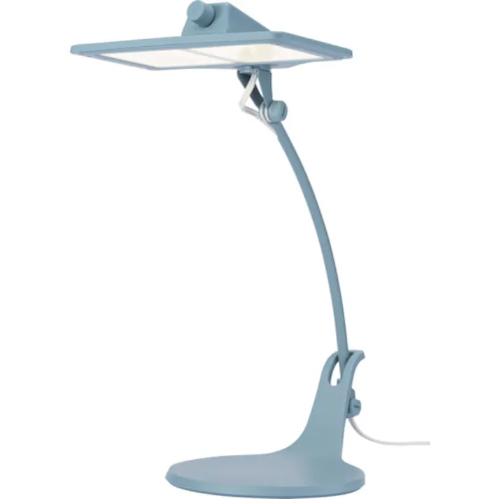 【CAINZ-DASH】スワン電器 OLEDデスクライト 家庭用2灯タイプ 電球色 ブルー LEX-3141BL【別送品】