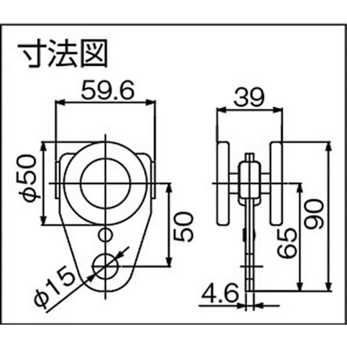 【CAINZ-DASH】ダイケン ドアハンガー　ニュートン２０トロリー単車 N20-2TR【別送品】