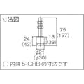 【CAINZ-DASH】ダイケン ３号ドアハンガー用ボルトタイプガイドローラ 3-GRB【別送品】