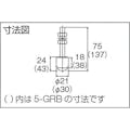 【CAINZ-DASH】ダイケン ５号ドアハンガー用ボルトタイプガイドローラ 5-GRB【別送品】