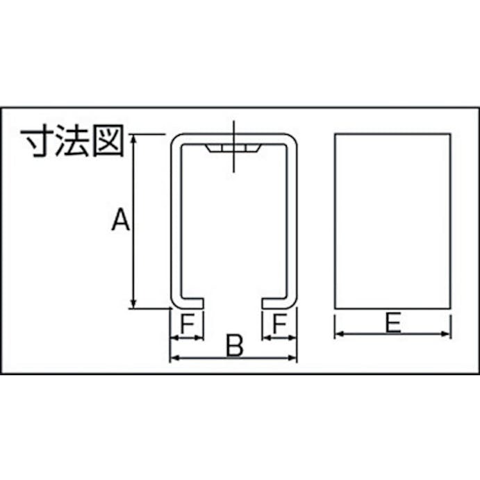 【CAINZ-DASH】ダイケン ２号ステンレスドアハンガー用天井受下 2S-BOX【別送品】