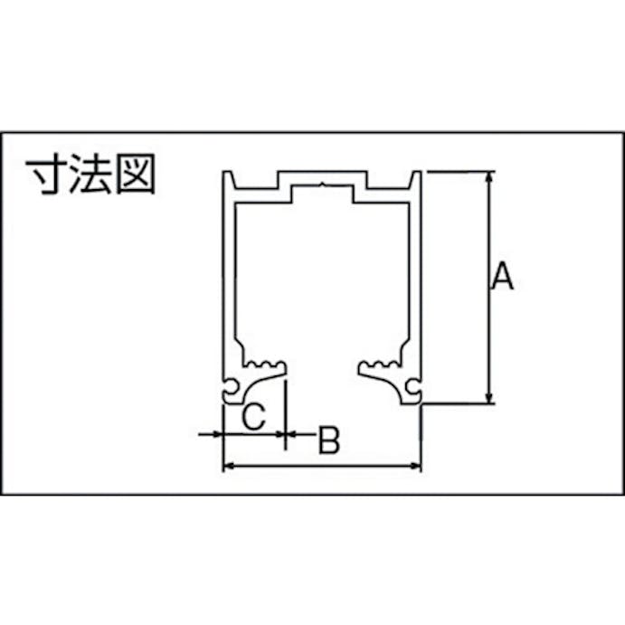 【CAINZ-DASH】ダイケン アルミドアハンガー　ＳＤ１５レール１８２０シルバー SD15-R18S【別送品】