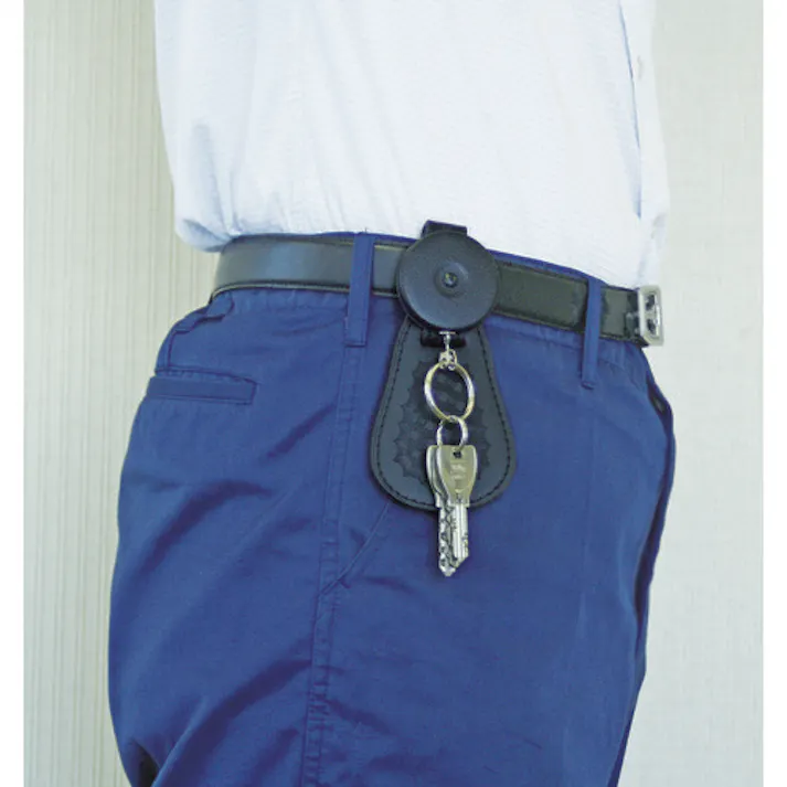 【CAINZ-DASH】ダイケン ツールホルダ キーバック 0.6mステンチェーン ベルト通しフラップ付 KB-1BSC-F【別送品】