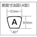 【CAINZ-DASH】三ツ星ベルト 標準型Ｖベルト　呼び番号２１インチ A-21【別送品】