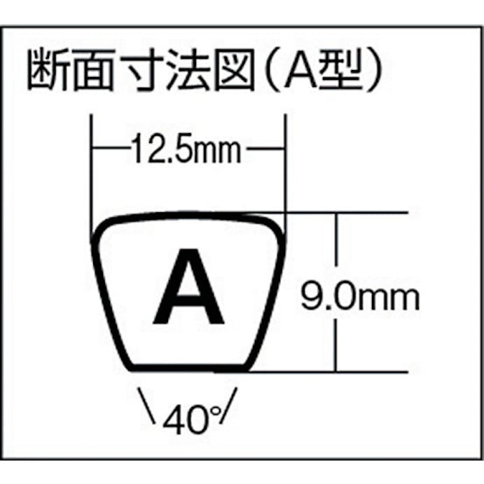 【CAINZ-DASH】三ツ星ベルト 標準型Ｖベルト　呼び番号４０インチ A-40【別送品】