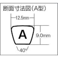 【CAINZ-DASH】三ツ星ベルト 標準型ＶベルトＡ型　呼び番号８５インチ A-85【別送品】