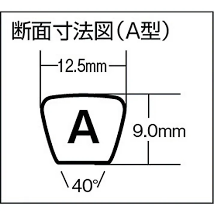 【CAINZ-DASH】三ツ星ベルト 標準型VベルトA型 呼び番号97インチ A-97【別送品】