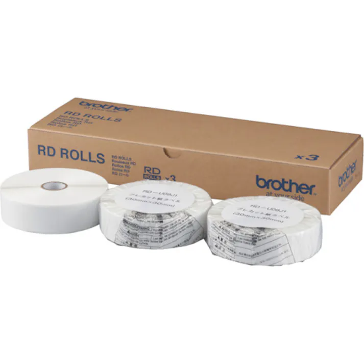 【CAINZ-DASH】ブラザー工業 RDロール(TDシリーズ用) 幅30mm×長さ30mm RD-U09J1【別送品】