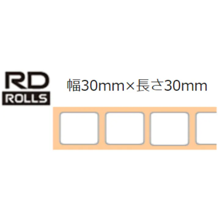 【CAINZ-DASH】ブラザー工業 RDロール(TDシリーズ用) 幅30mm×長さ30mm RD-U09J1【別送品】