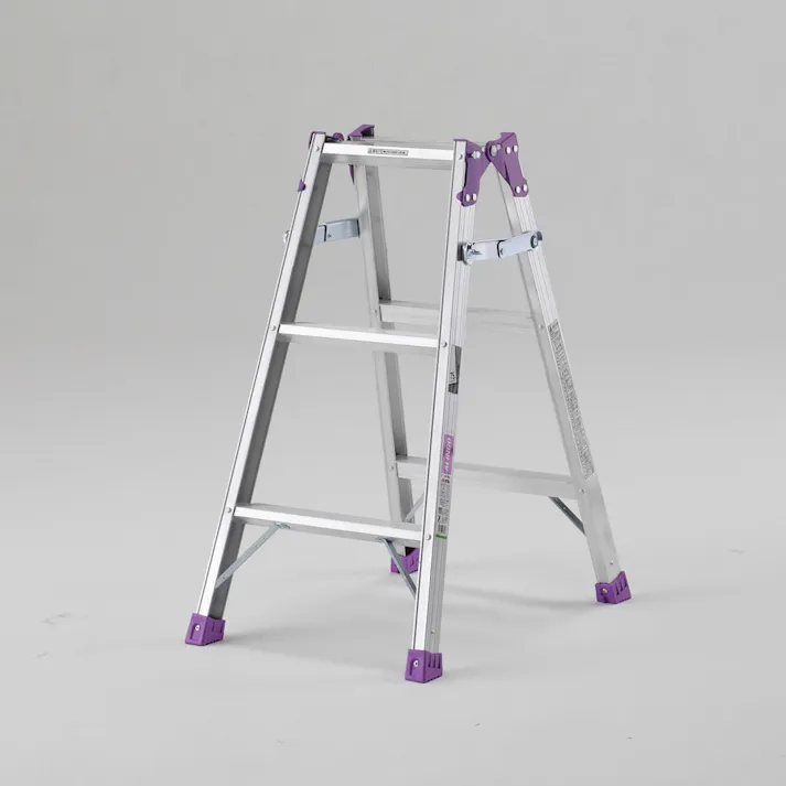 アルミ製梯子兼用幅広脚立 3段 MR90W【別送品】